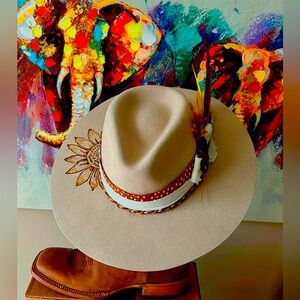 Custom wide Brim Fedora